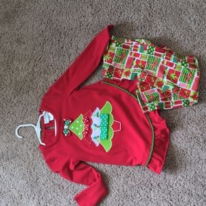 Christmas girls outfit size 5 - Emily rose